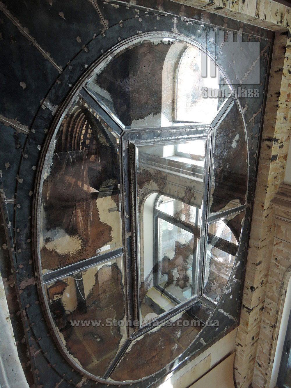 Зеркало, состаренное медью в Киеве